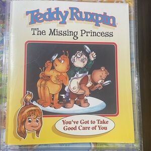 Teddy Ruxpin Vintage Adventure Books and cartridge- The Missing Princess